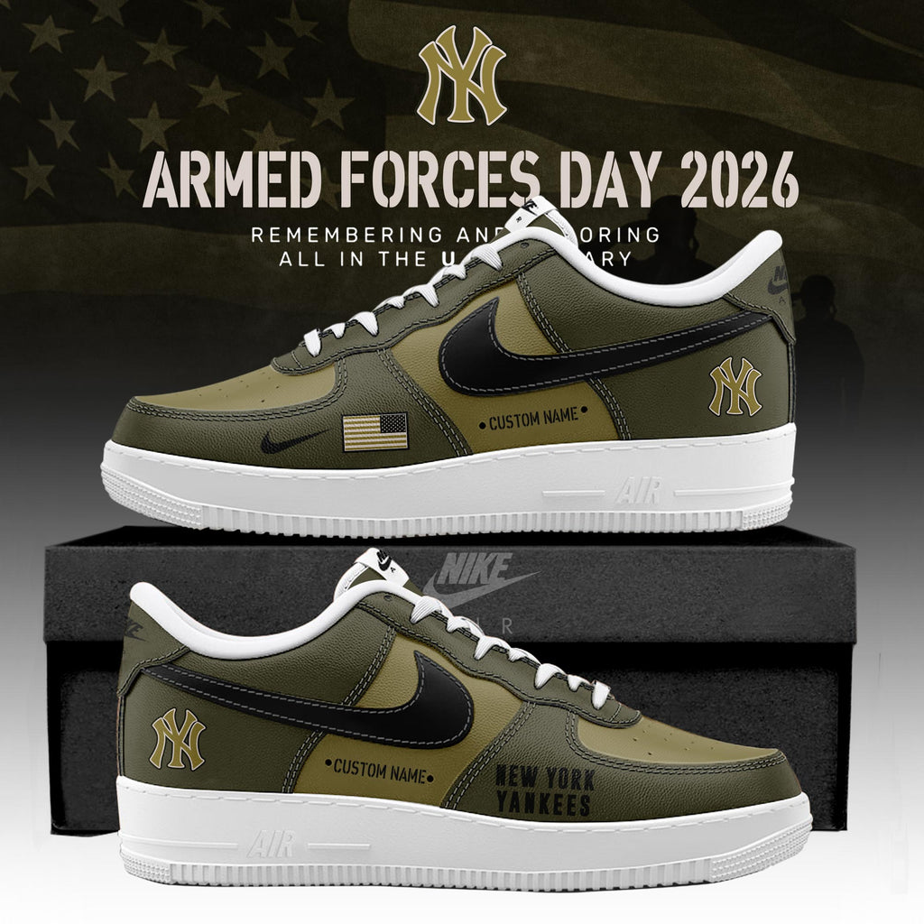 _ ..NYY 2026 Armed Forces Day Limited Edition AF1 Sneakers