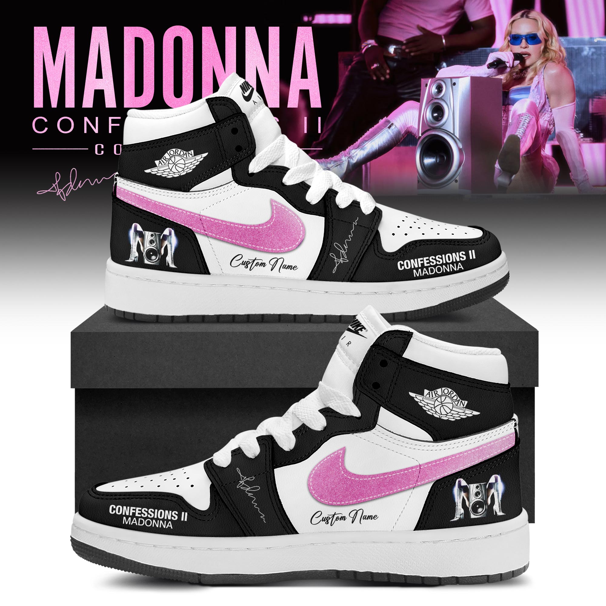 Madonna "Confessions II" Limited Edition AJ1 Sneakers