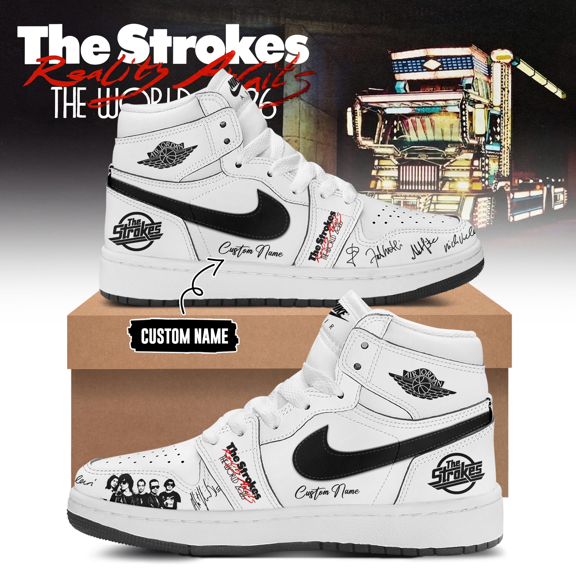 Reality Awaits The World Tour 2026 Limited Editions AJ1 Sneakers
