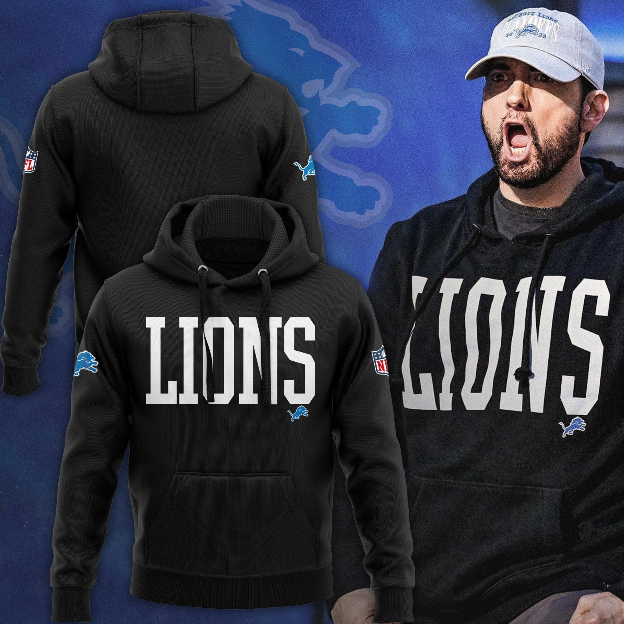 Eminem Detroit Lions Hoodie