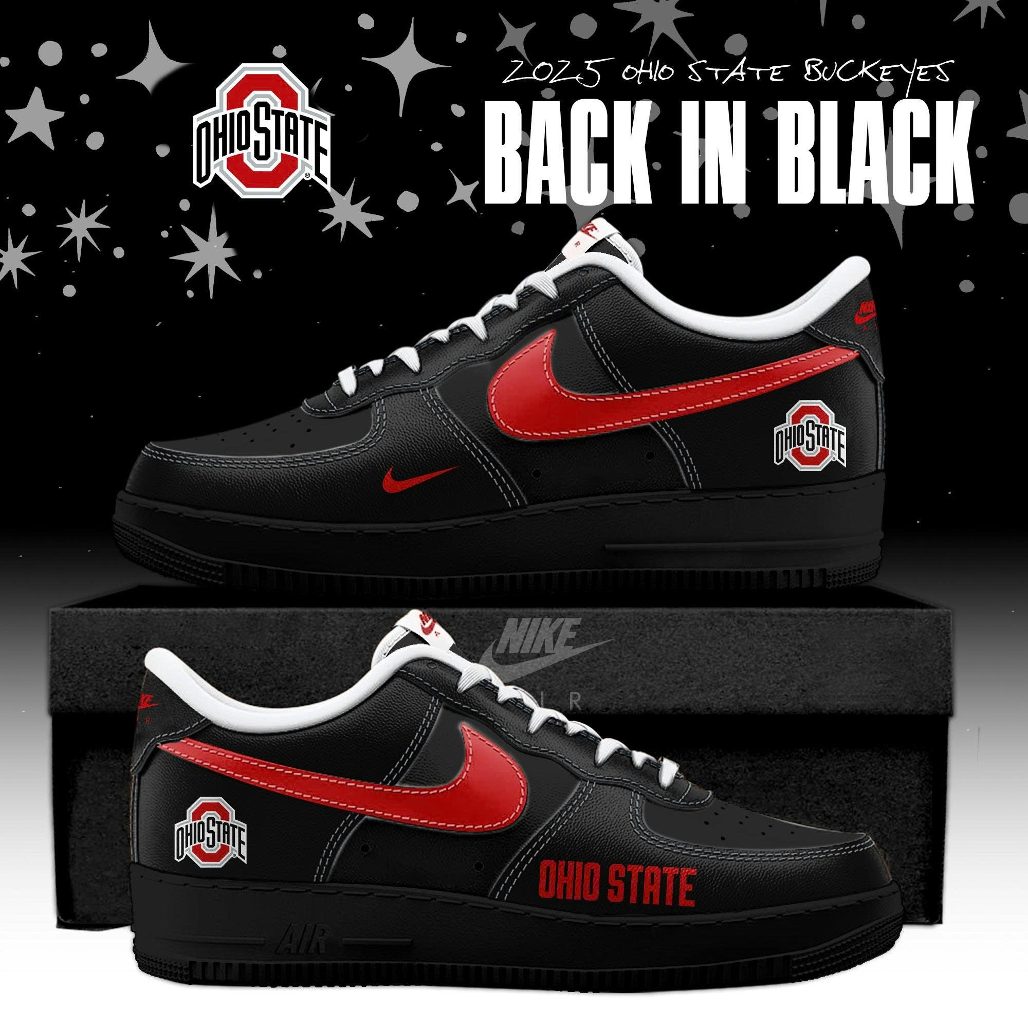 Back In Black Ohio State Buckeyes 2025 AF1 Special Edition