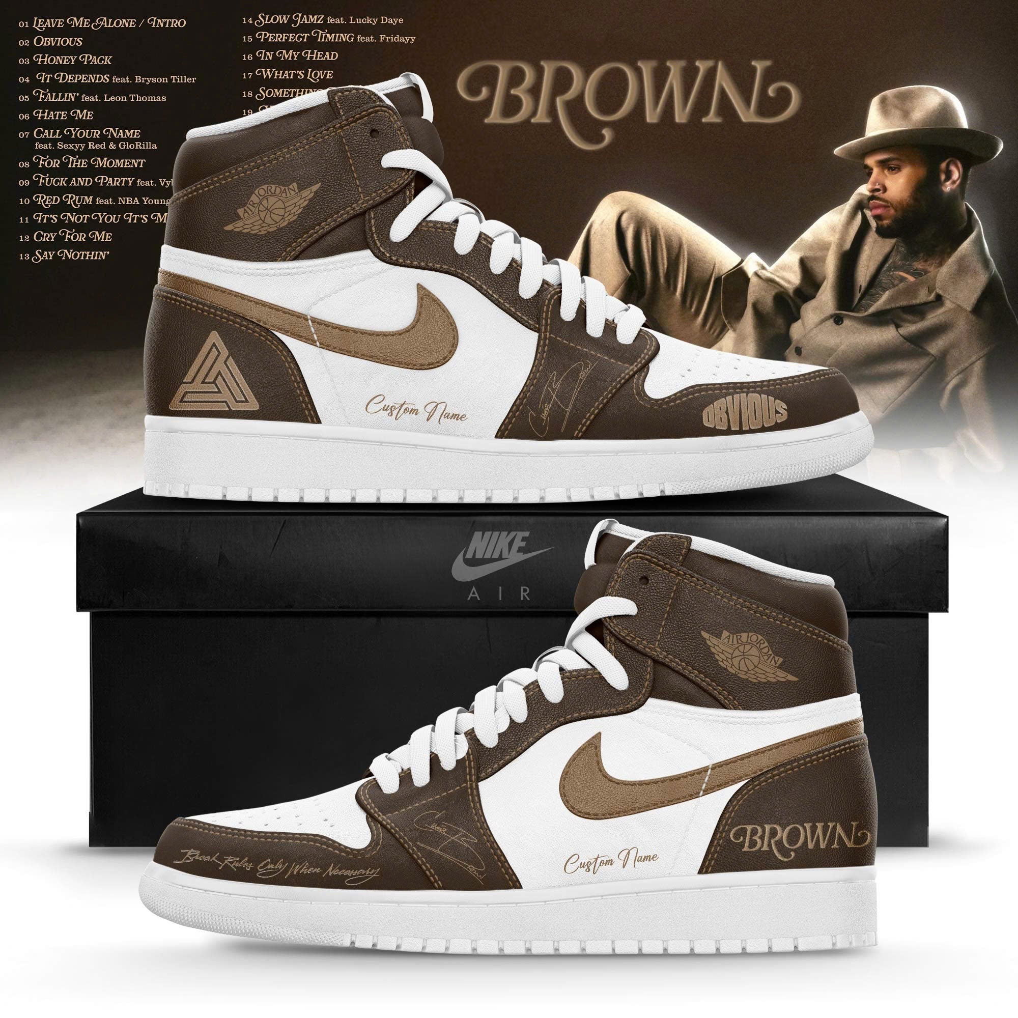 _ CB " Brown " 2026 Limited Edition AJ1 Sneakers