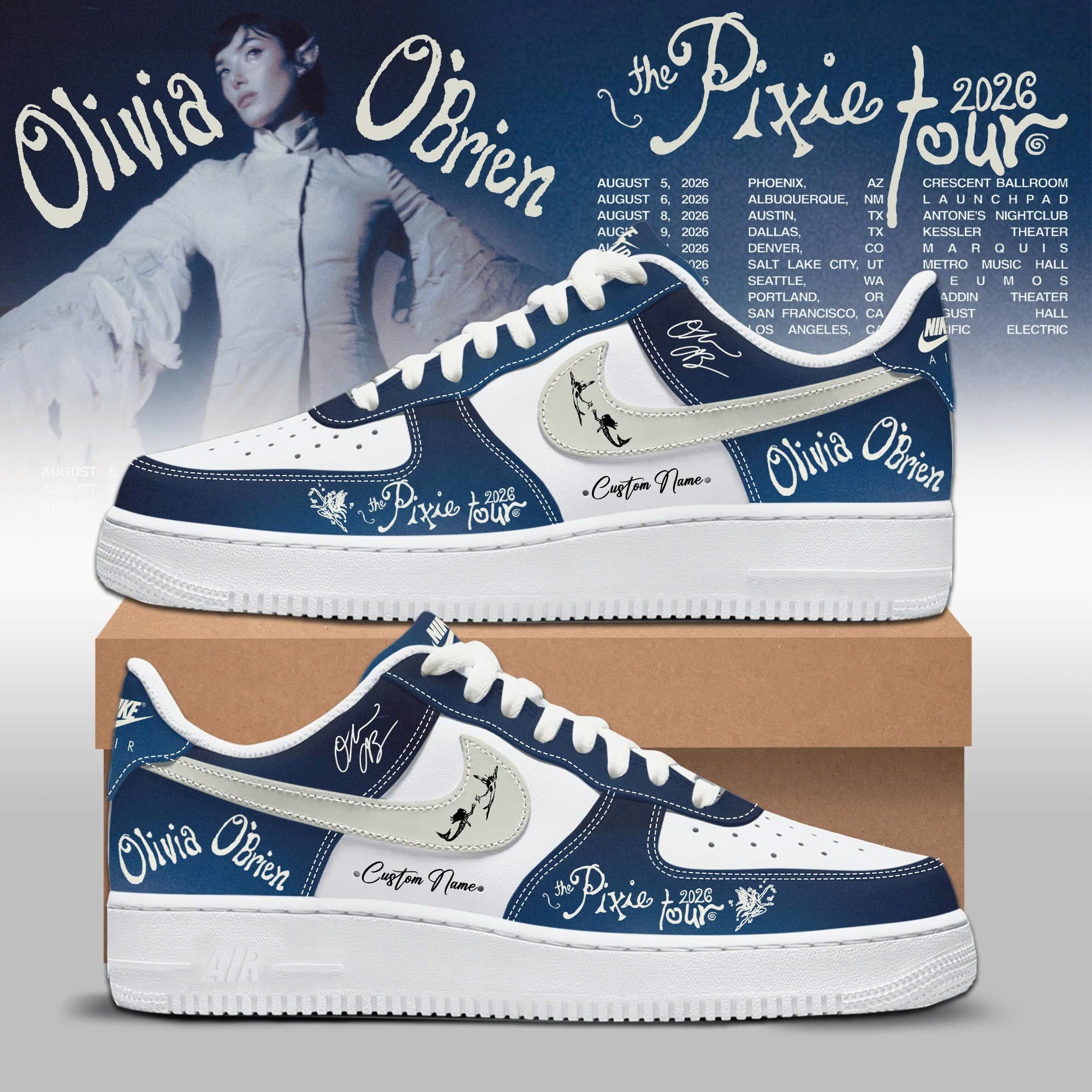 Olivia O'Brien The Pixie Tour 2026 Limited Edition AF1 Sneakers