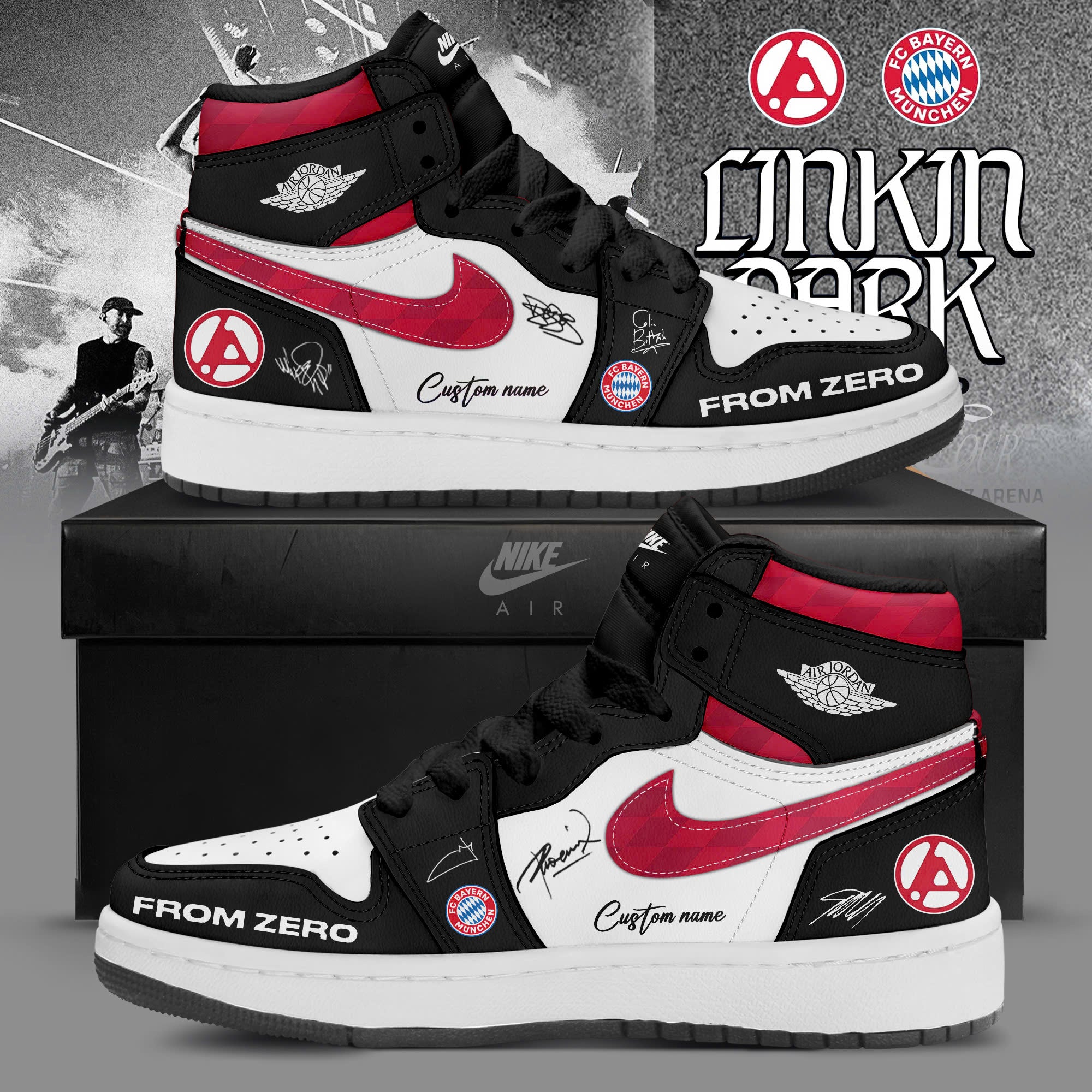 _Bayern München x LK From Zero Welttournee 2026 AJ1 Sneakers